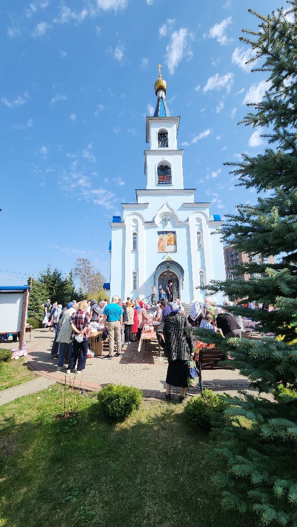 пушкино, храм, пасха, освящение куличей, христианский праздник, христос воскрес,