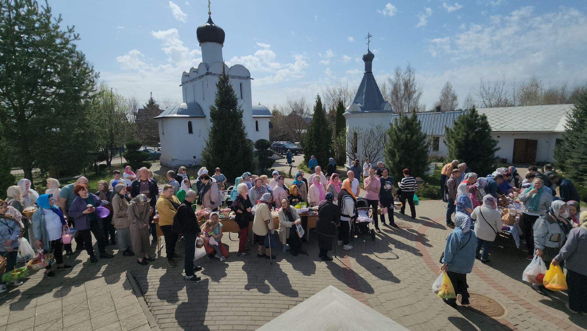 пушкино, храм, пасха, освящение куличей, христианский праздник, христос воскрес,