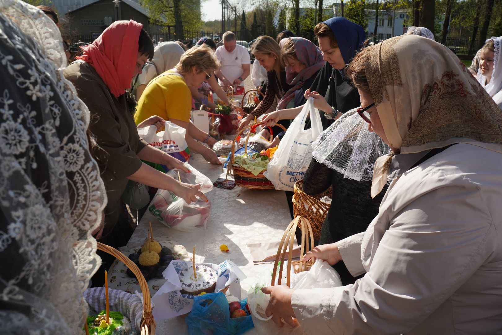 котельники,  пасха, освящение куличей,