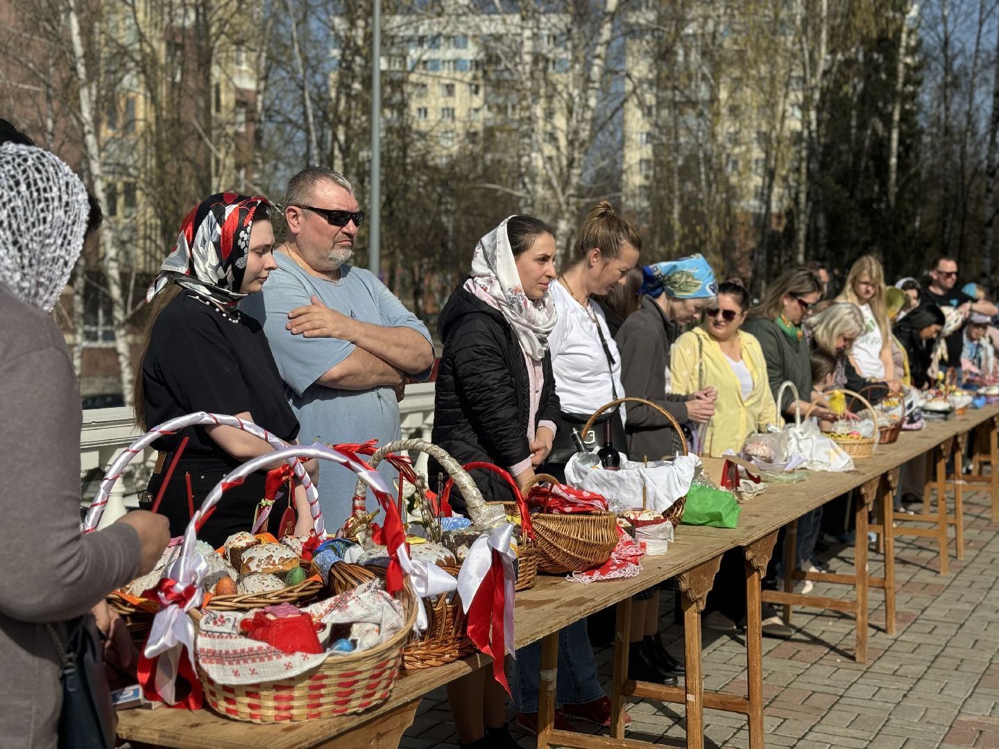 пасха, храм георгия победоносца, освещение куличей,