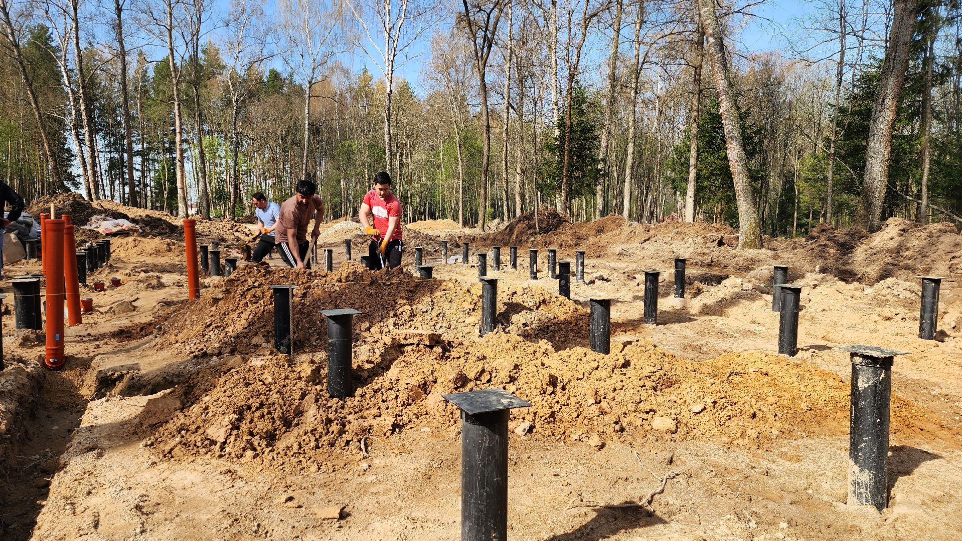 благоустройство, лесопарк, истра, строительство,