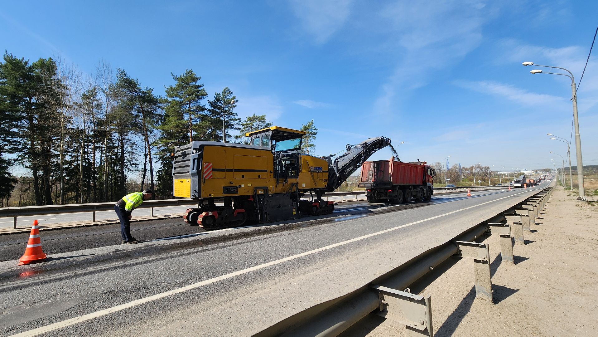 солнечногорск, ленинградское шоссе, ремонт дороги,