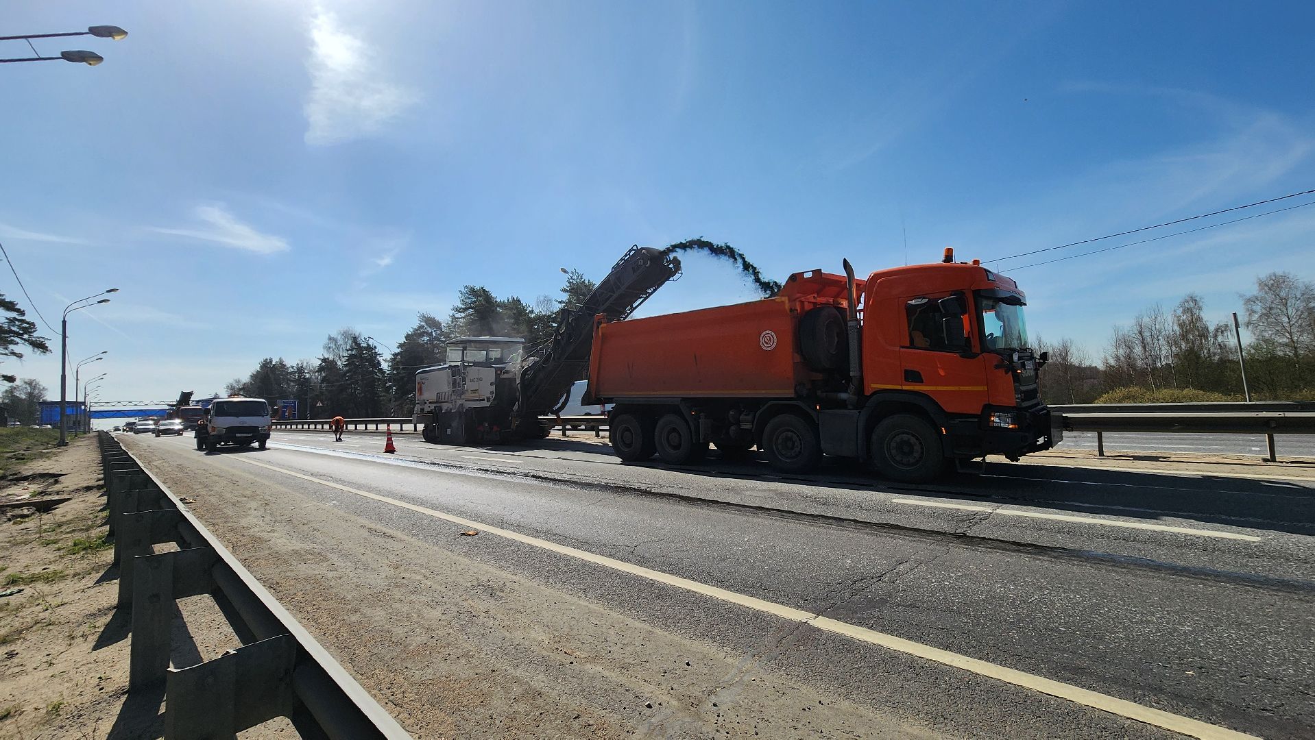 солнечногорск, ленинградское шоссе, ремонт дороги,