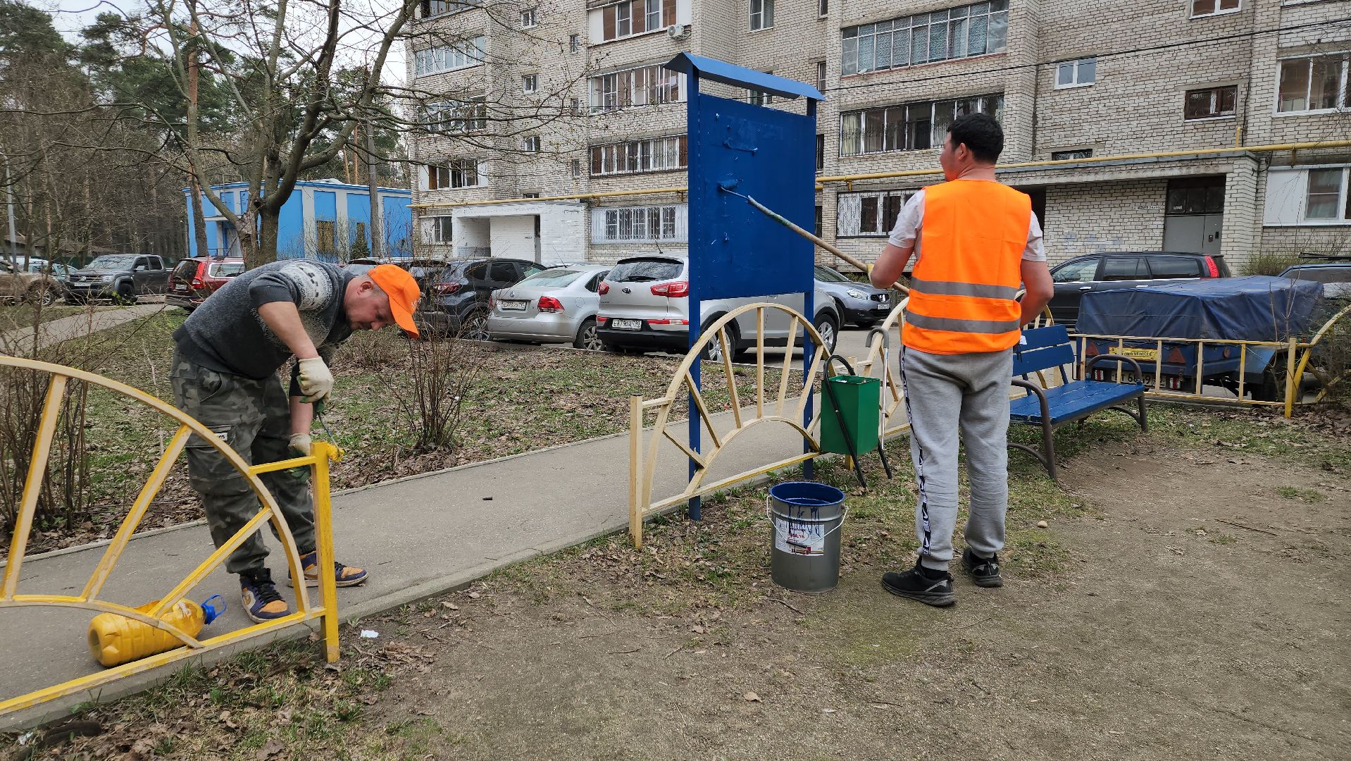 пушкино, детская  площадка, покраска детских игровых площадок,ремонт детских площадок,коммунальная служба,