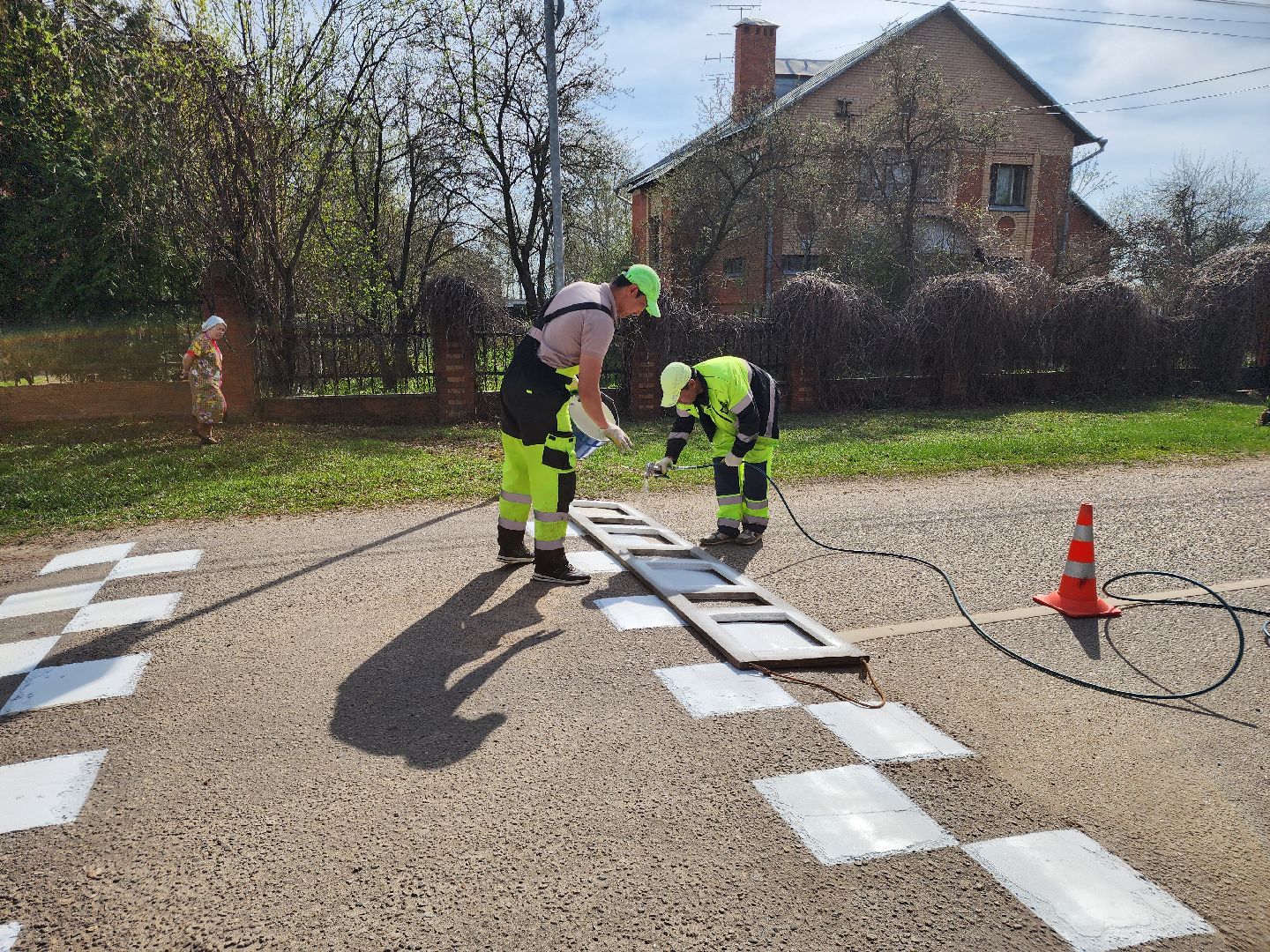 зарайск, ремонт дорог, разметка дороги,