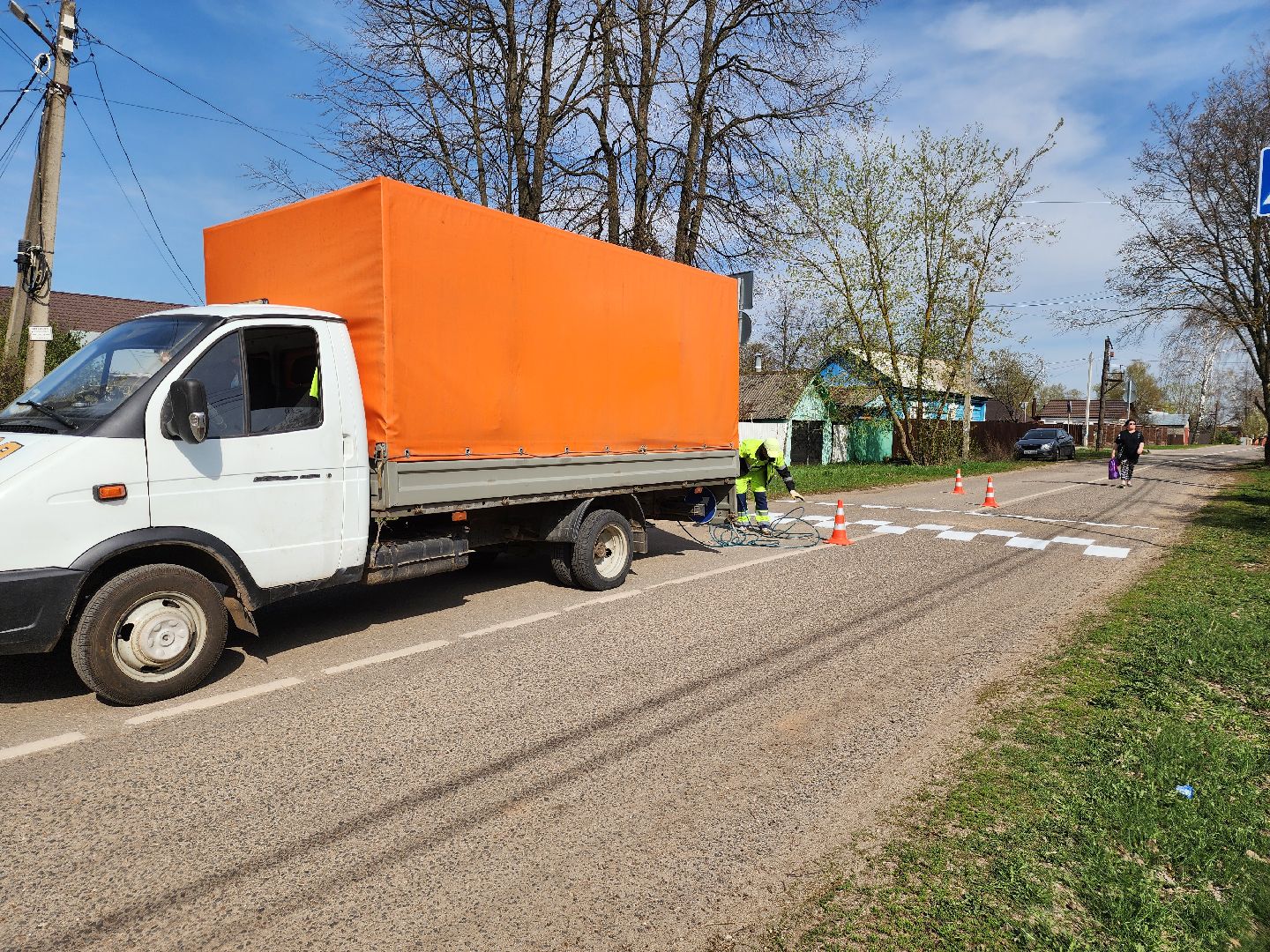 зарайск, ремонт дорог, разметка дороги,