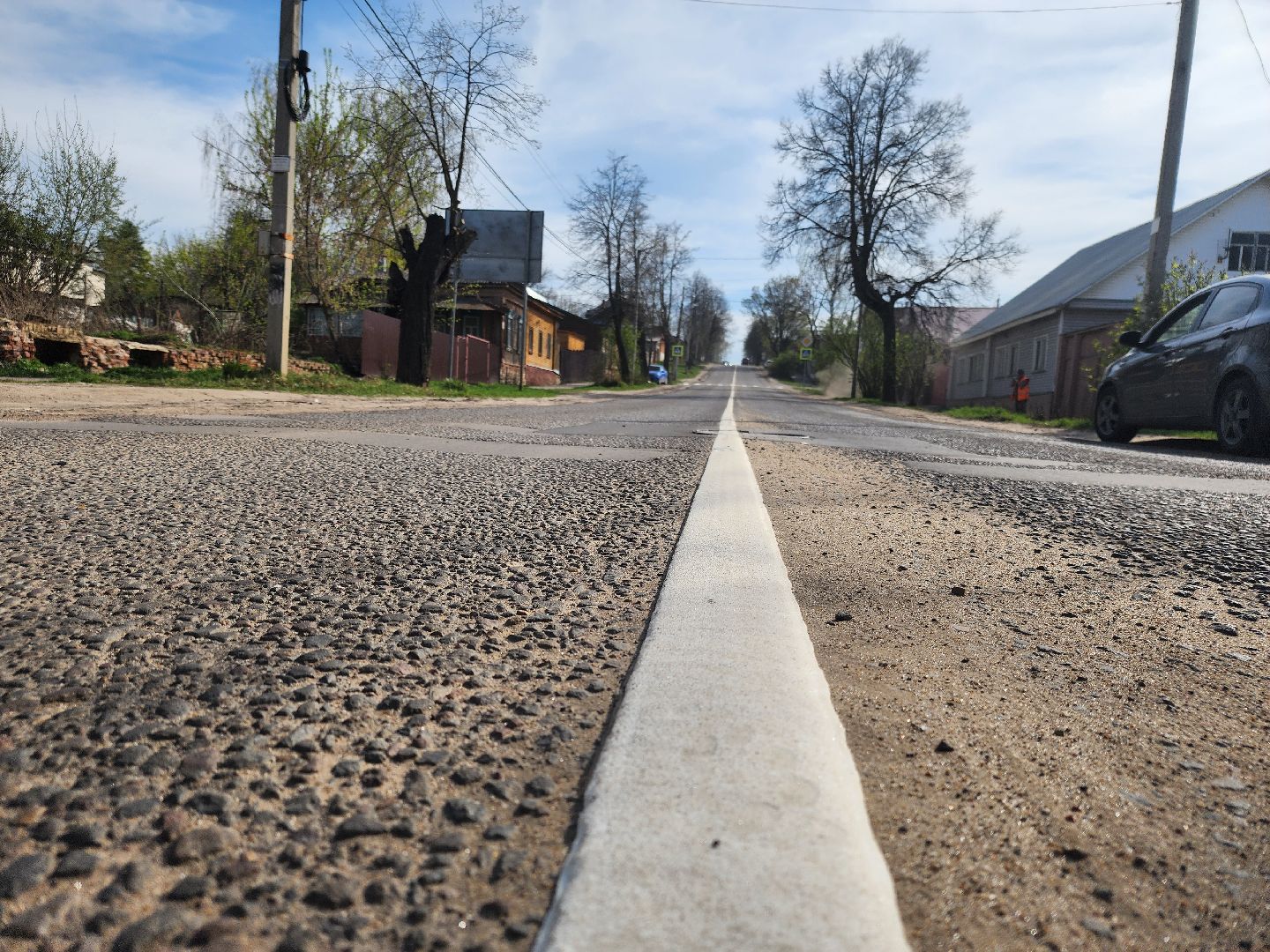 зарайск, ремонт дорог, разметка дороги,