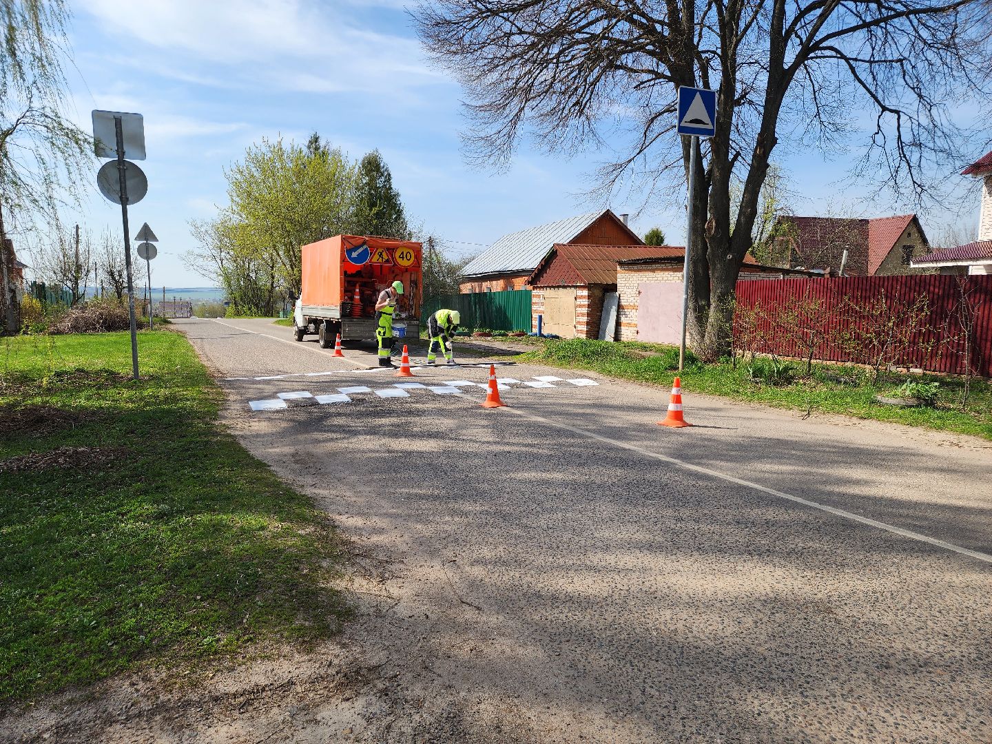 зарайск, ремонт дорог, разметка дороги,