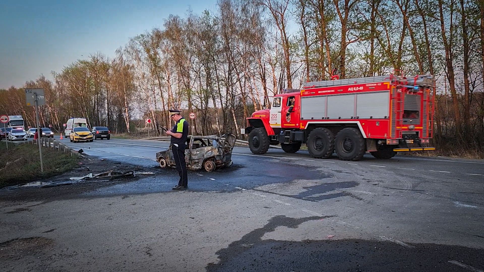 дтп а-107, дтп Раменский округ , дтп Нестерово, дтп с возгоранием авто,
