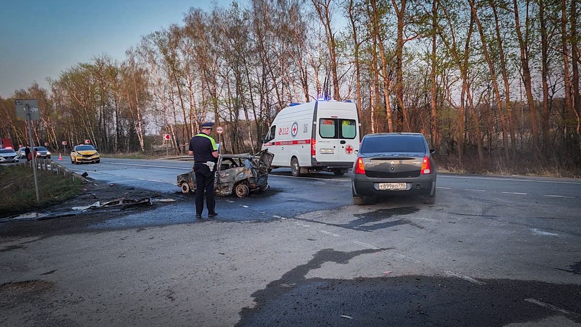 дтп а-107, дтп Раменский округ , дтп Нестерово, дтп с возгоранием авто,