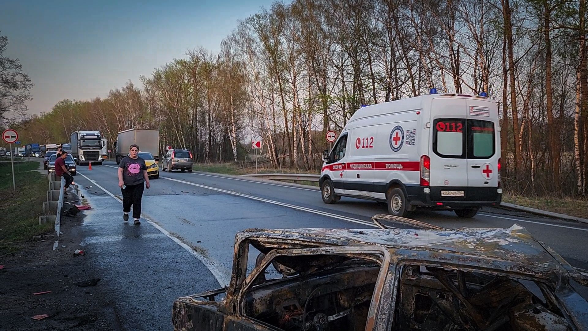 дтп а-107, дтп Раменский округ , дтп Нестерово, дтп с возгоранием авто,