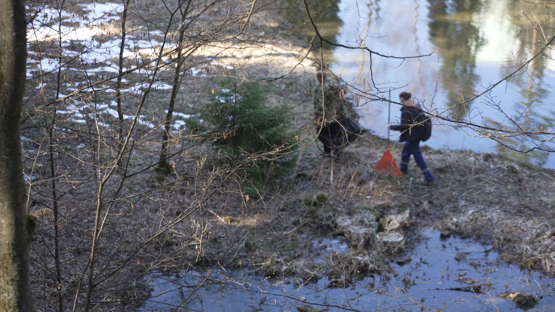 чистый берег, власиха озеро, среднее озеро власиха, уборка территории,