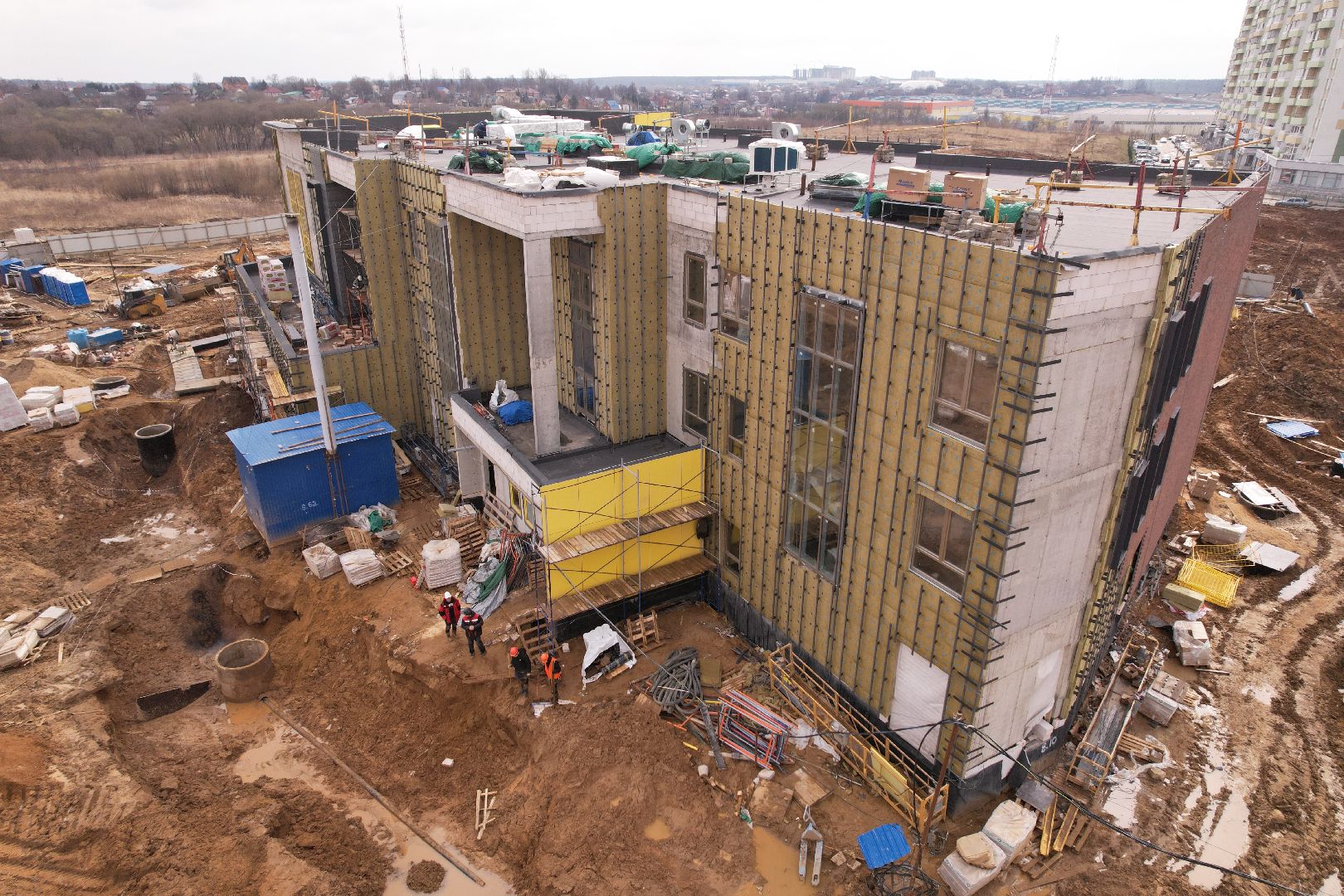 видео с коптера, детский сад в домодедове,