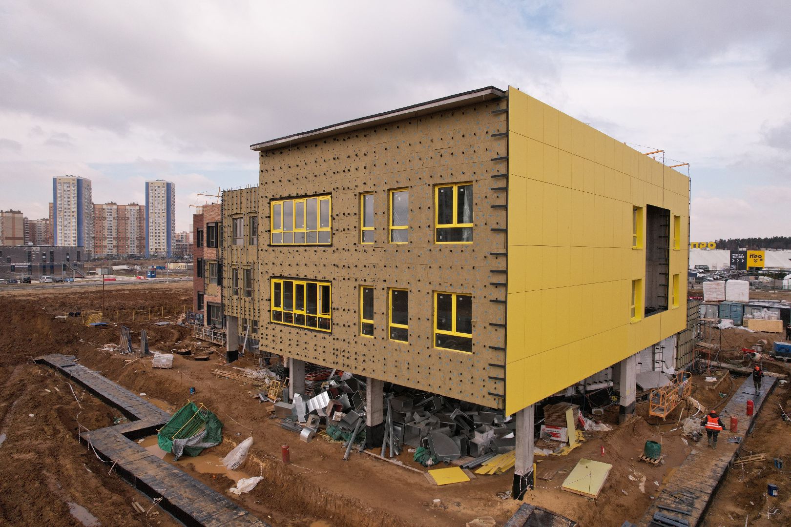 видео с коптера, детский сад в домодедове,