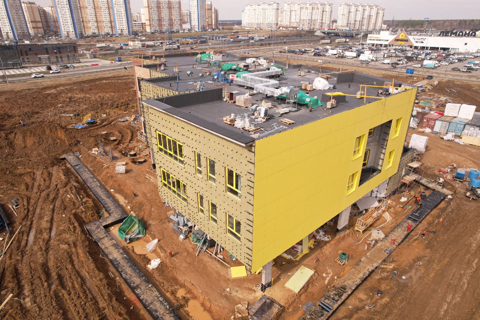 видео с коптера, детский сад в домодедове,