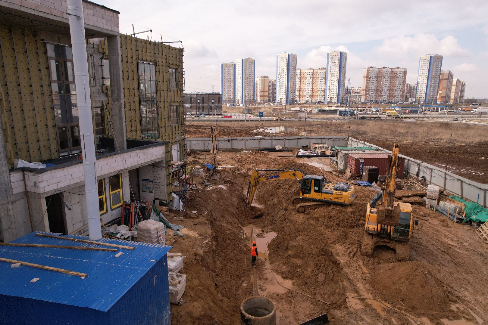 видео с коптера, детский сад в домодедове,