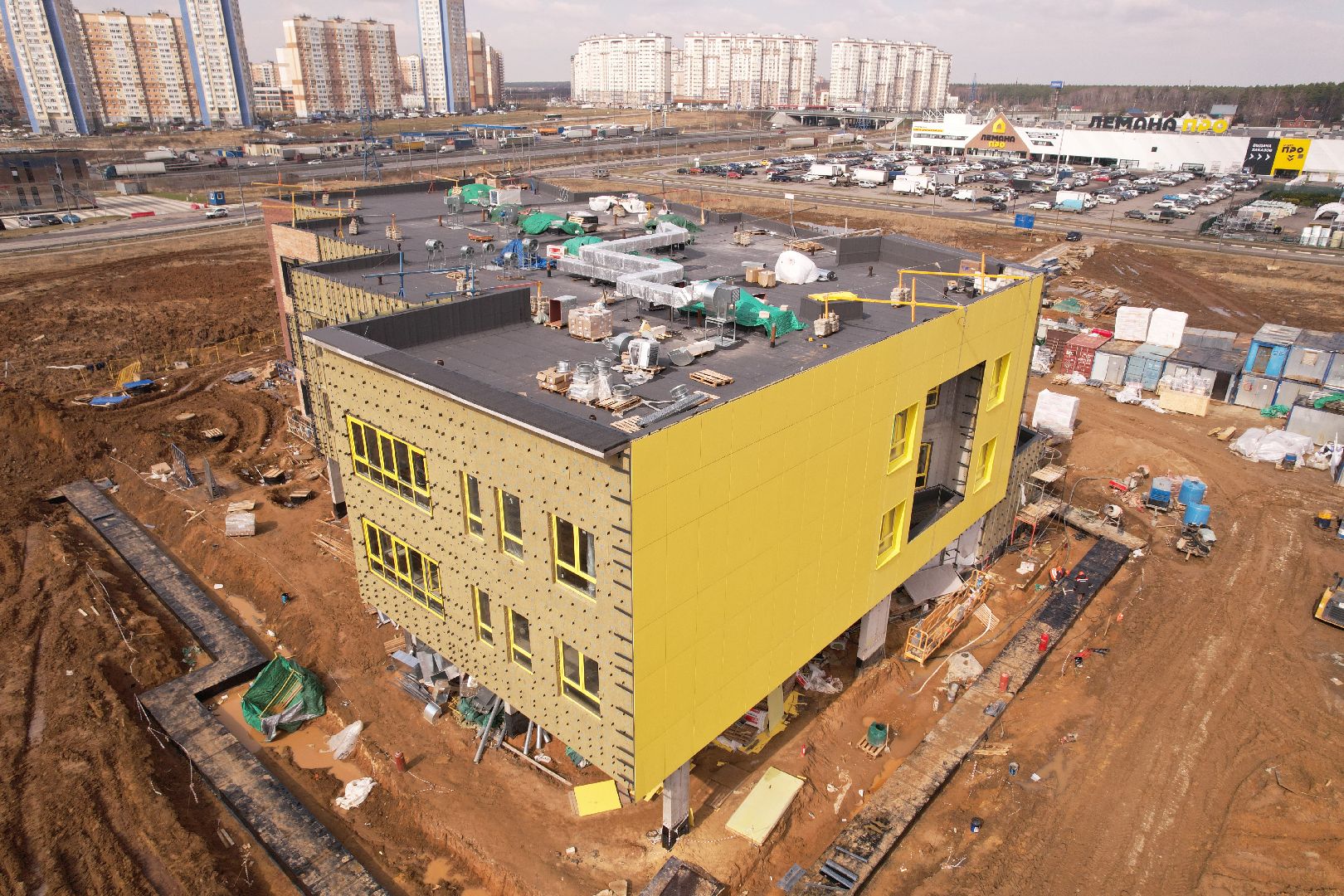 видео с коптера, детский сад в домодедове,