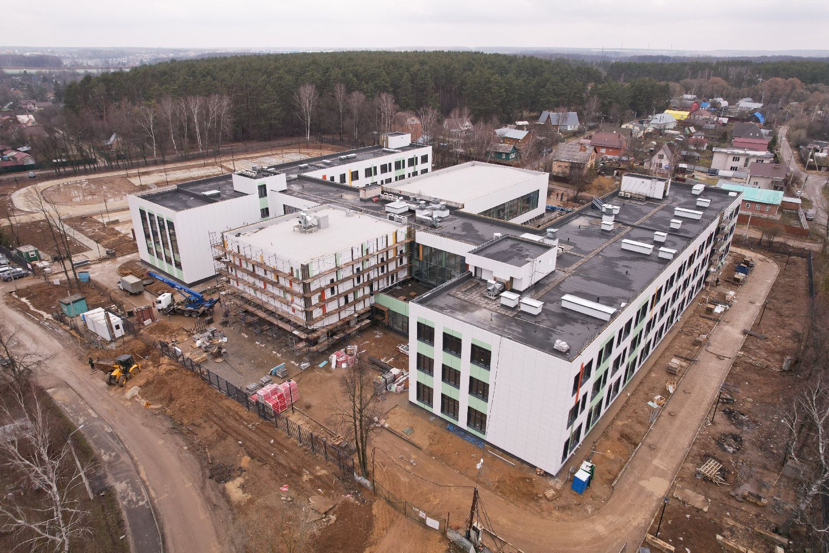 видео с коптера, барыбинская школа, образование в домодедове,