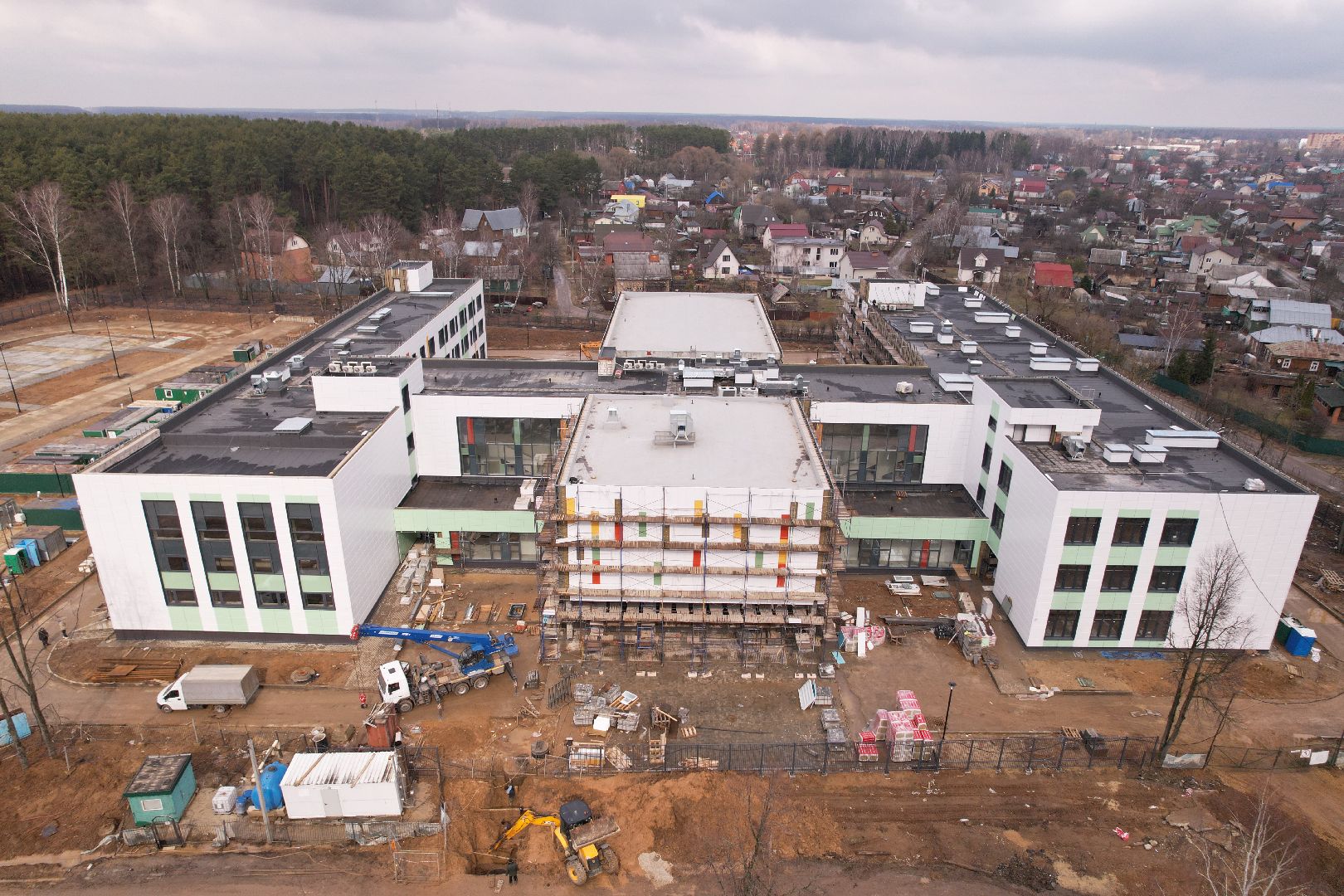 видео с коптера, барыбинская школа, образование в домодедове,