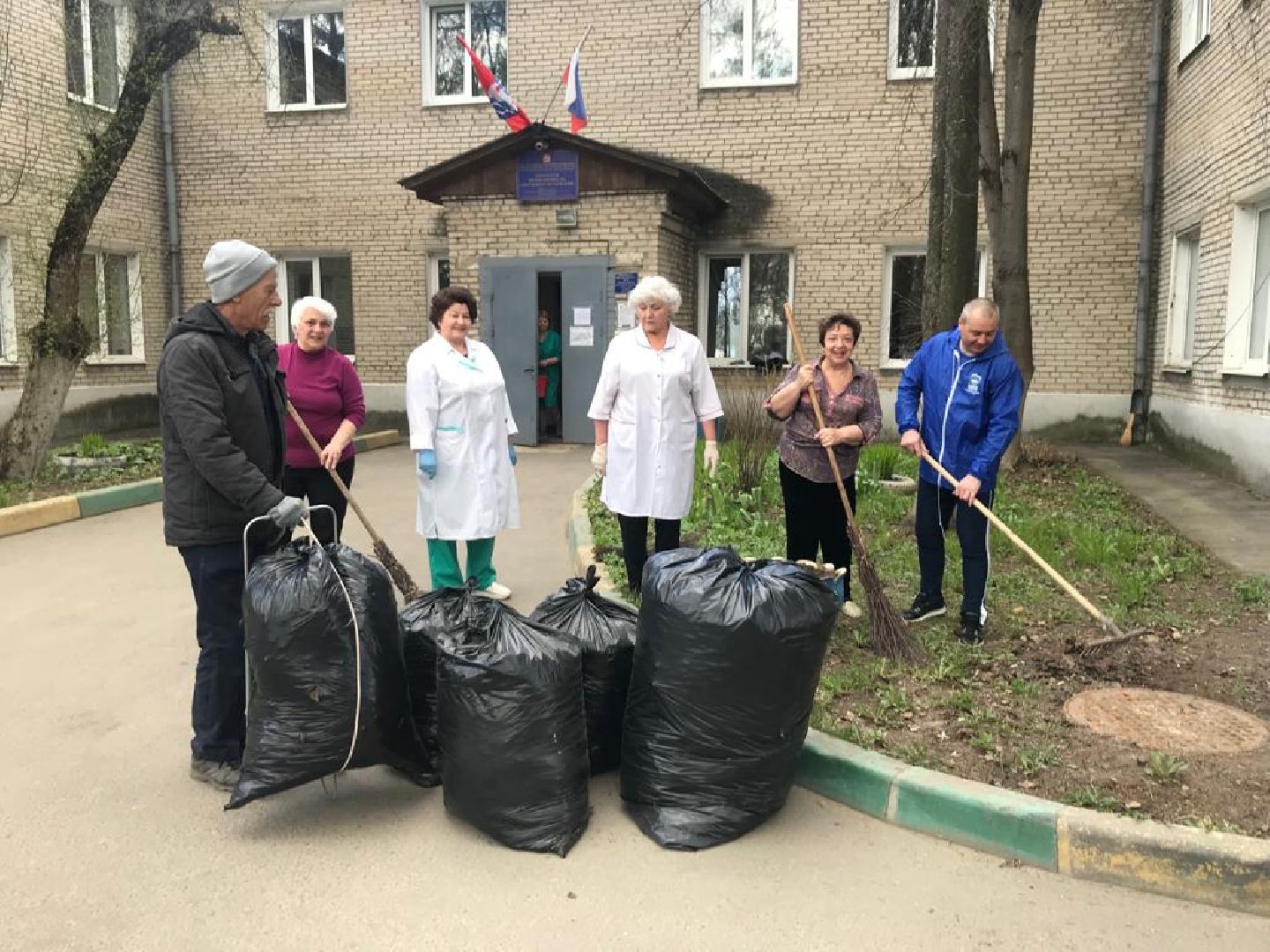 Долгопрудный, субботник, больница, Единая Россия