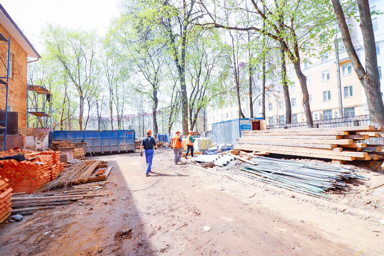 клин, строительство, ремонт детского сада, подмосковье, общество,