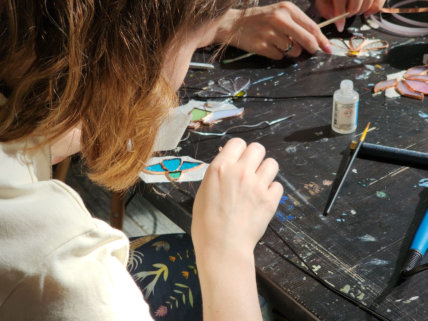 Черноголовка, витражные стекла, Мастер-класс,