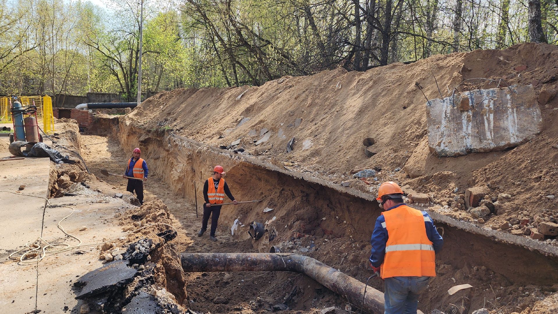 ЖКХ, капремонт теплосетей, Лосино-Петровский,