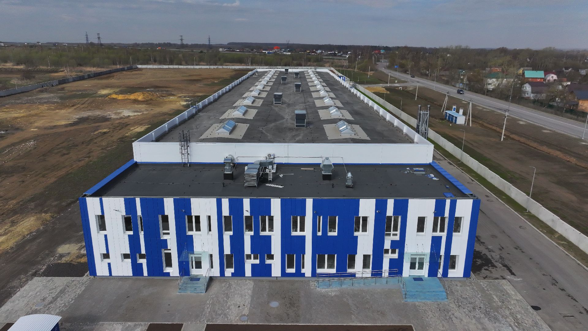 видео с коптера, кабельный завод в воскресенске, оптоволоконный завод,