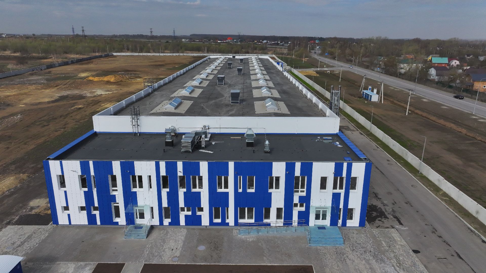 видео с коптера, кабельный завод в воскресенске, оптоволоконный завод,