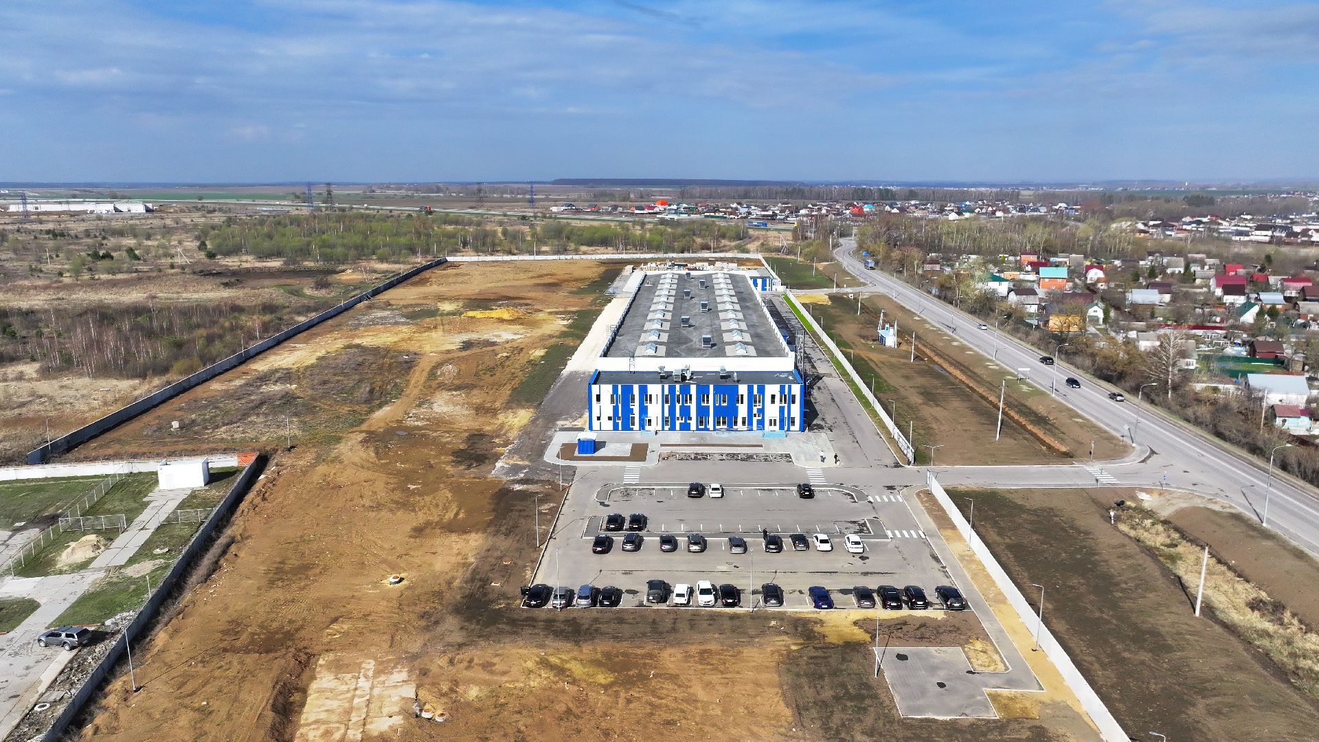 видео с коптера, кабельный завод в воскресенске, оптоволоконный завод,