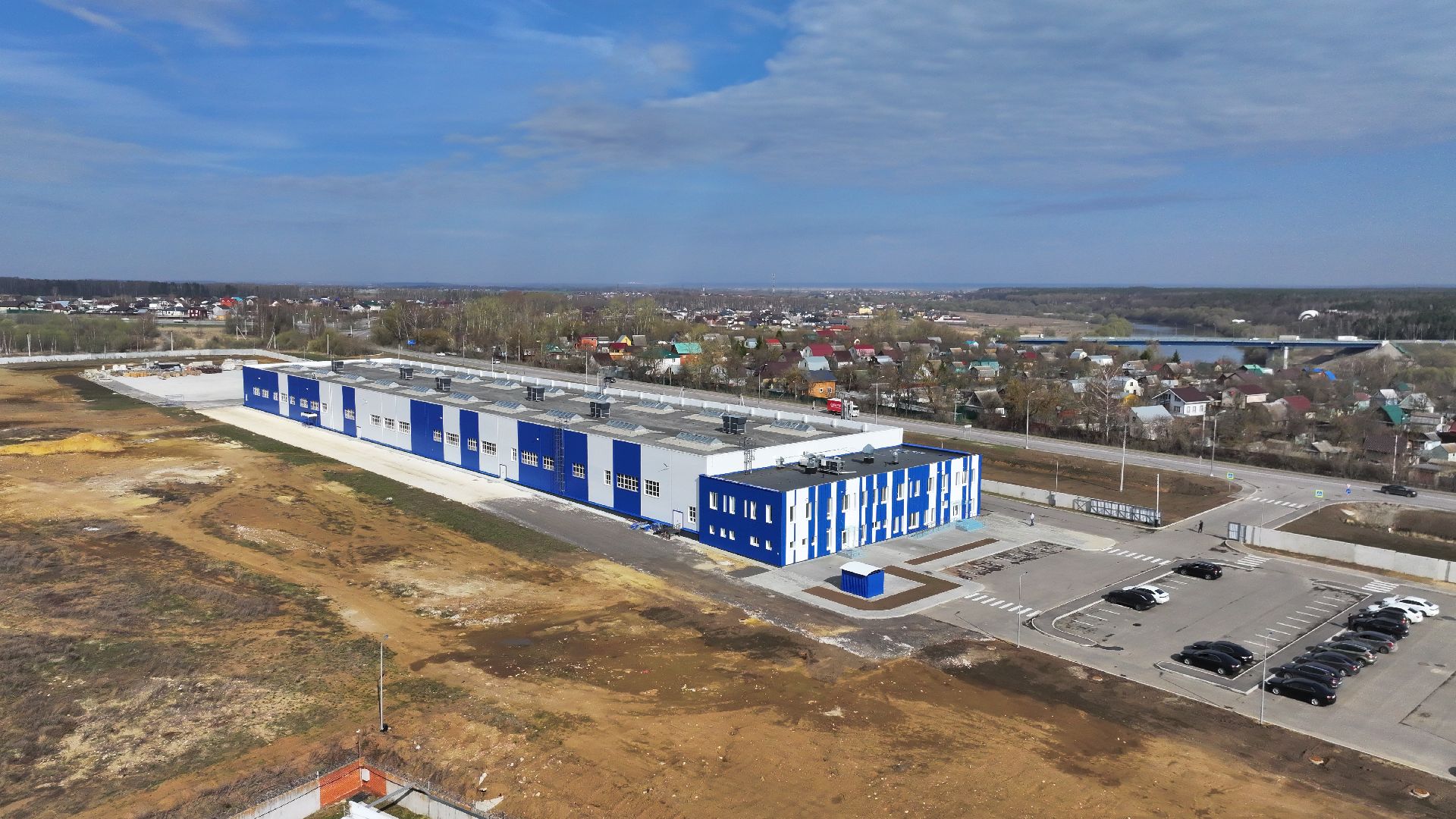 видео с коптера, кабельный завод в воскресенске, оптоволоконный завод,