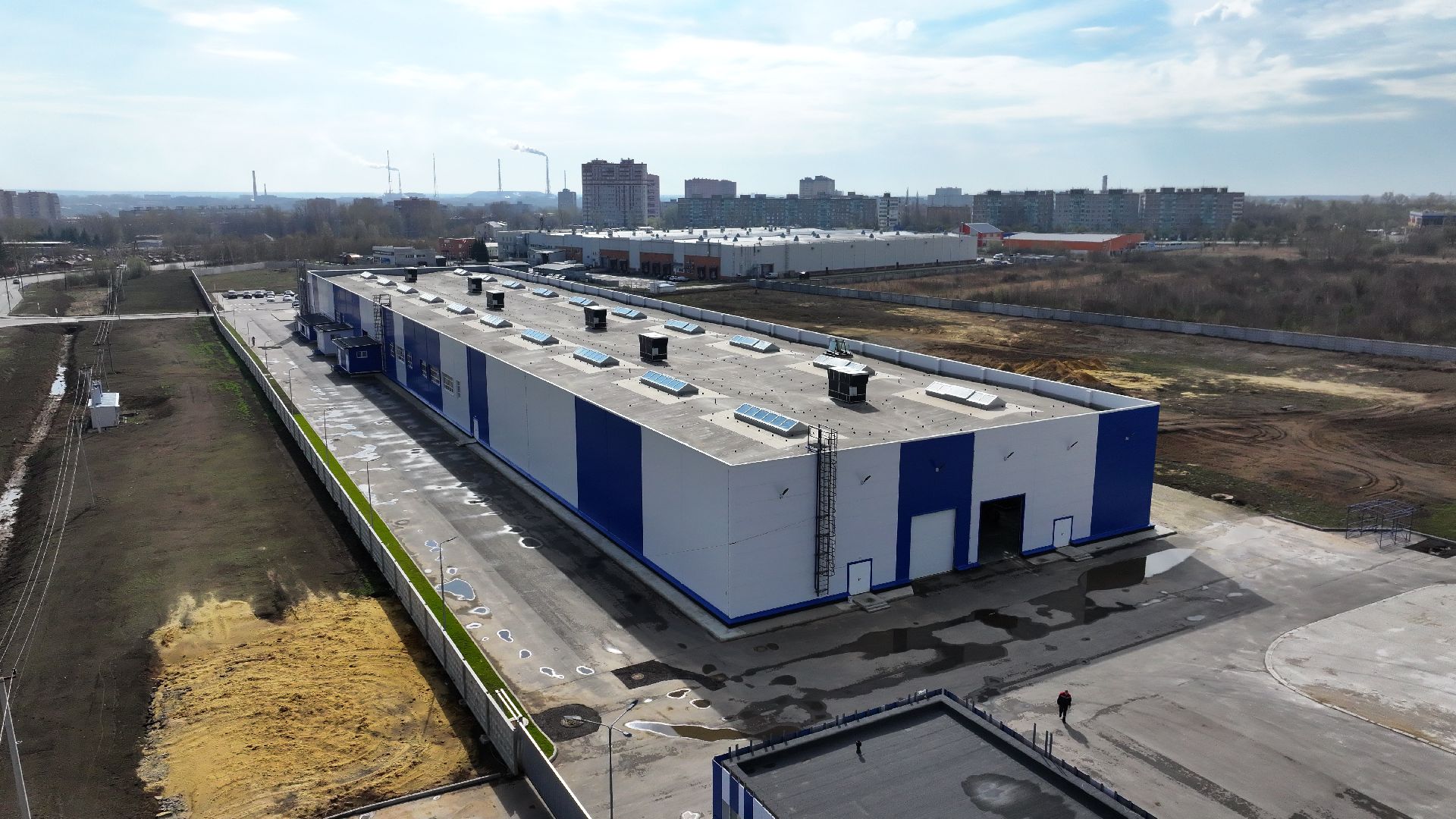 видео с коптера, кабельный завод в воскресенске, оптоволоконный завод,