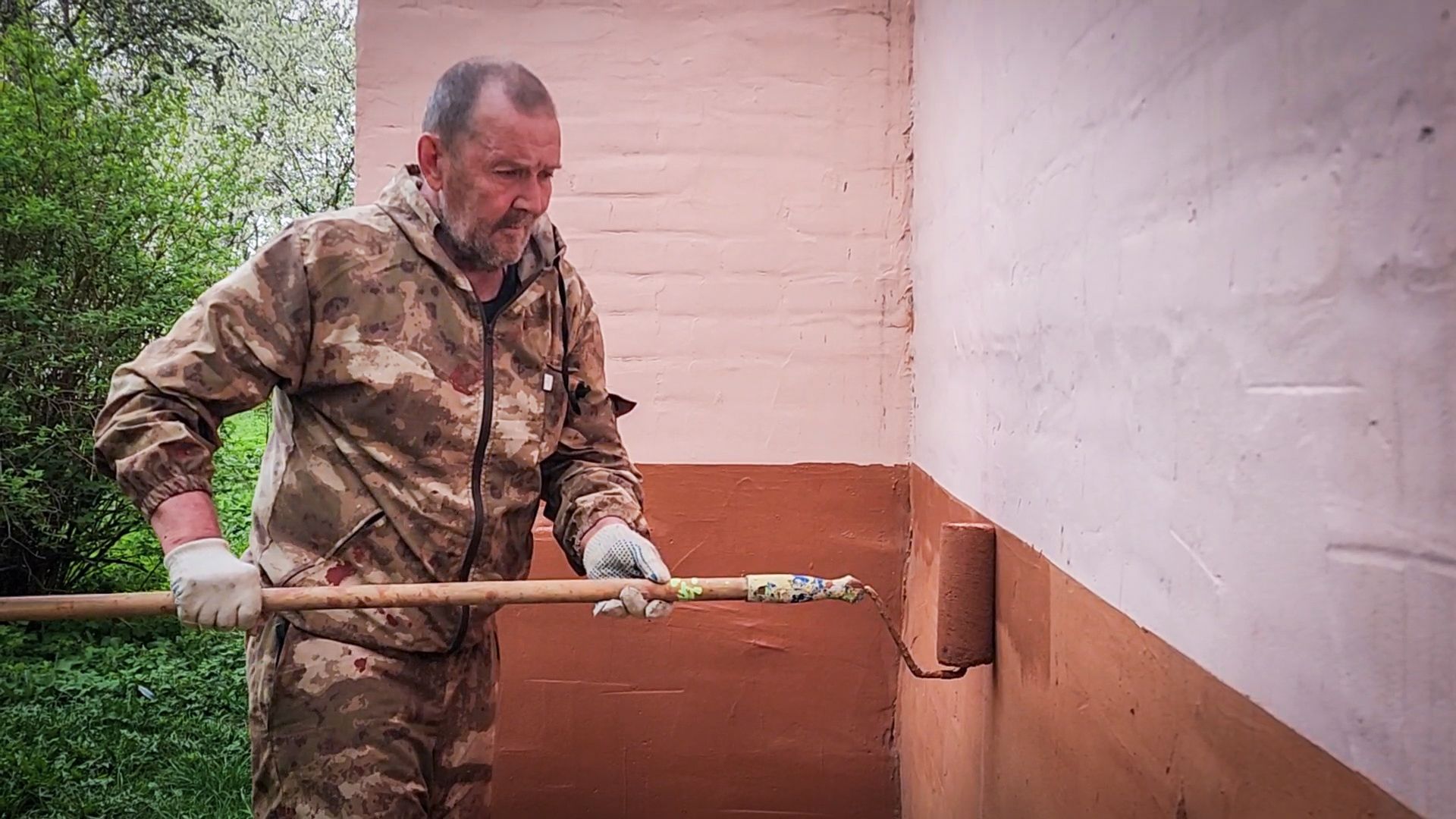 бронницы, благоустройство , покраска цоколя,