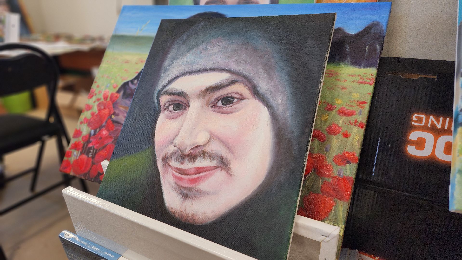 искусство, портрет героя, сво, волоколамск,