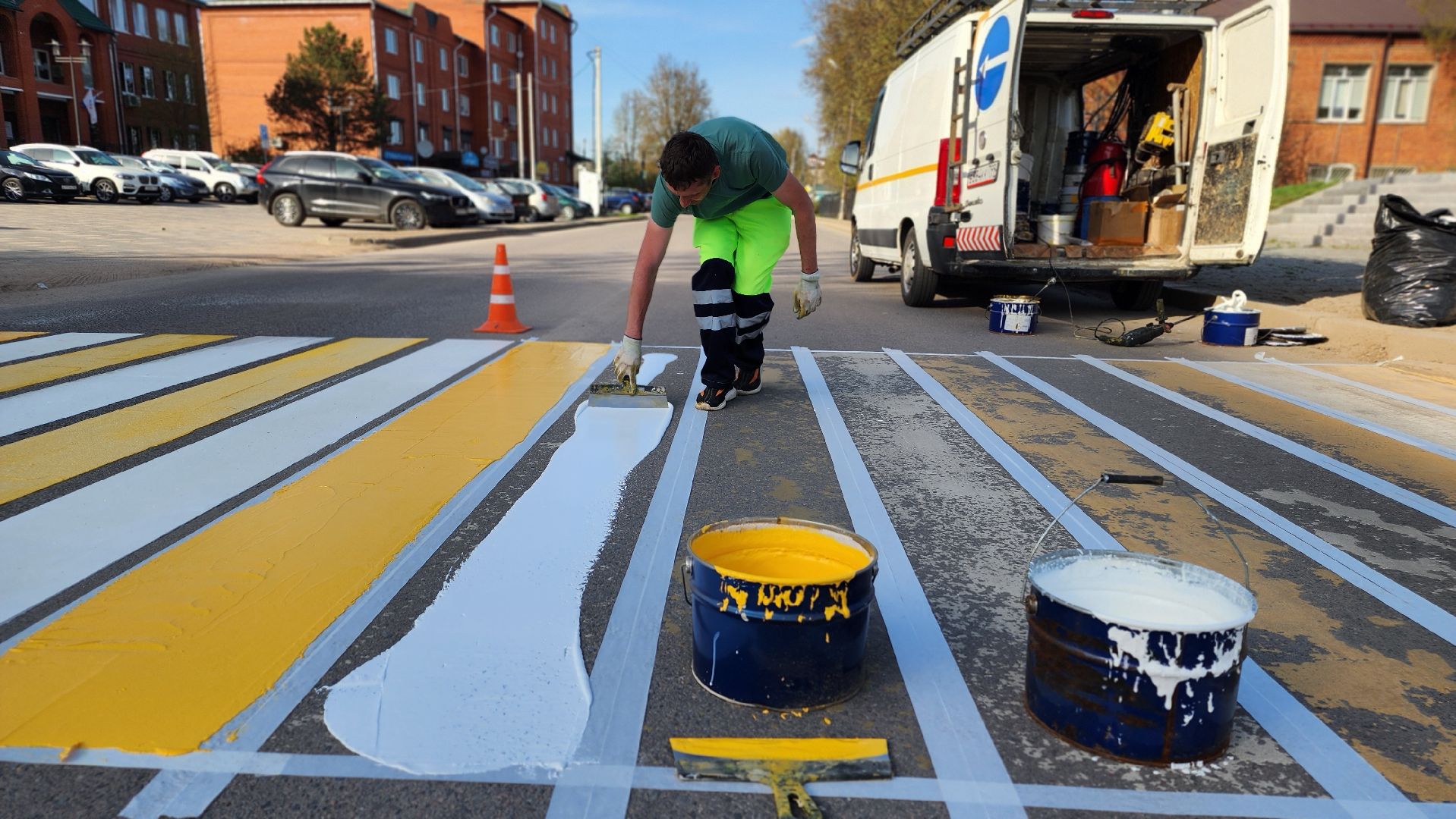 волоколамск, дорожная разметка,