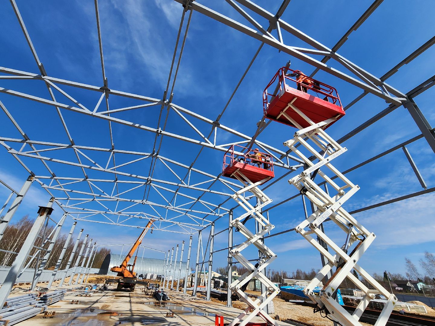 Чехов, улица Литейная, новое пищевое производство, предприятие, здоровое питание, орехи и сухофрукты, компания Орбита, торговая марка Роял Мубарак, строительство, каркас здания, госпрограмма московской области, земля за 1 рубль, новые рабочие места,