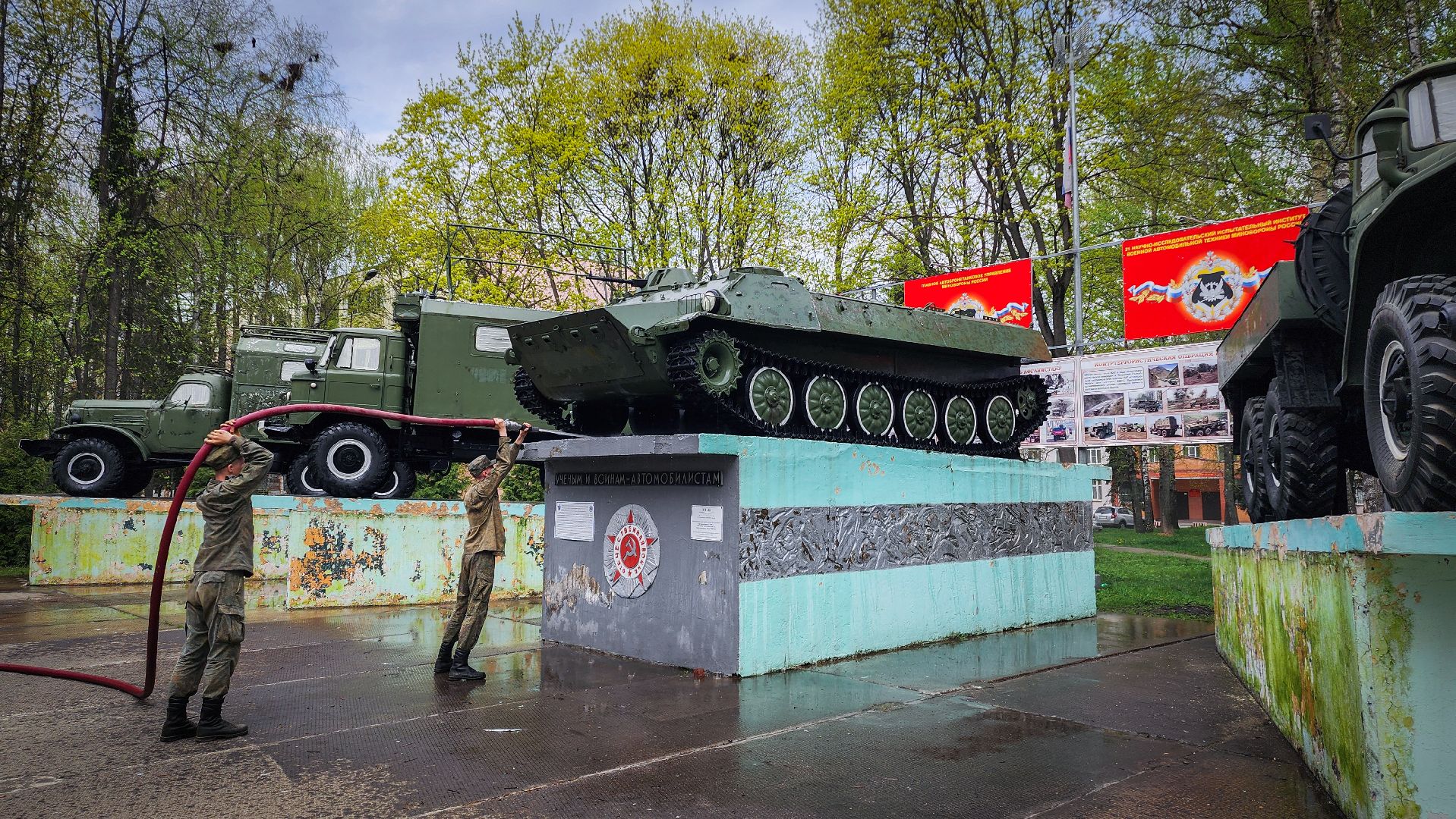 бронницы, мемориал ученым и воинам-автомобилистам , благоустройство ,