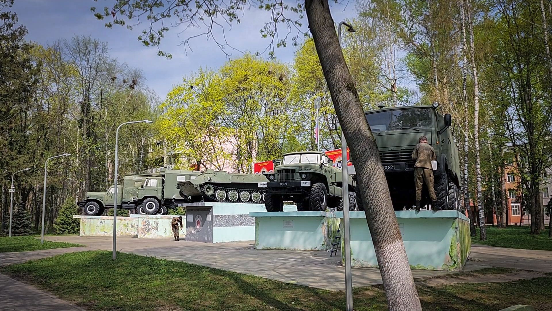 бронницы, мемориал ученым и воинам-автомобилистам , благоустройство ,