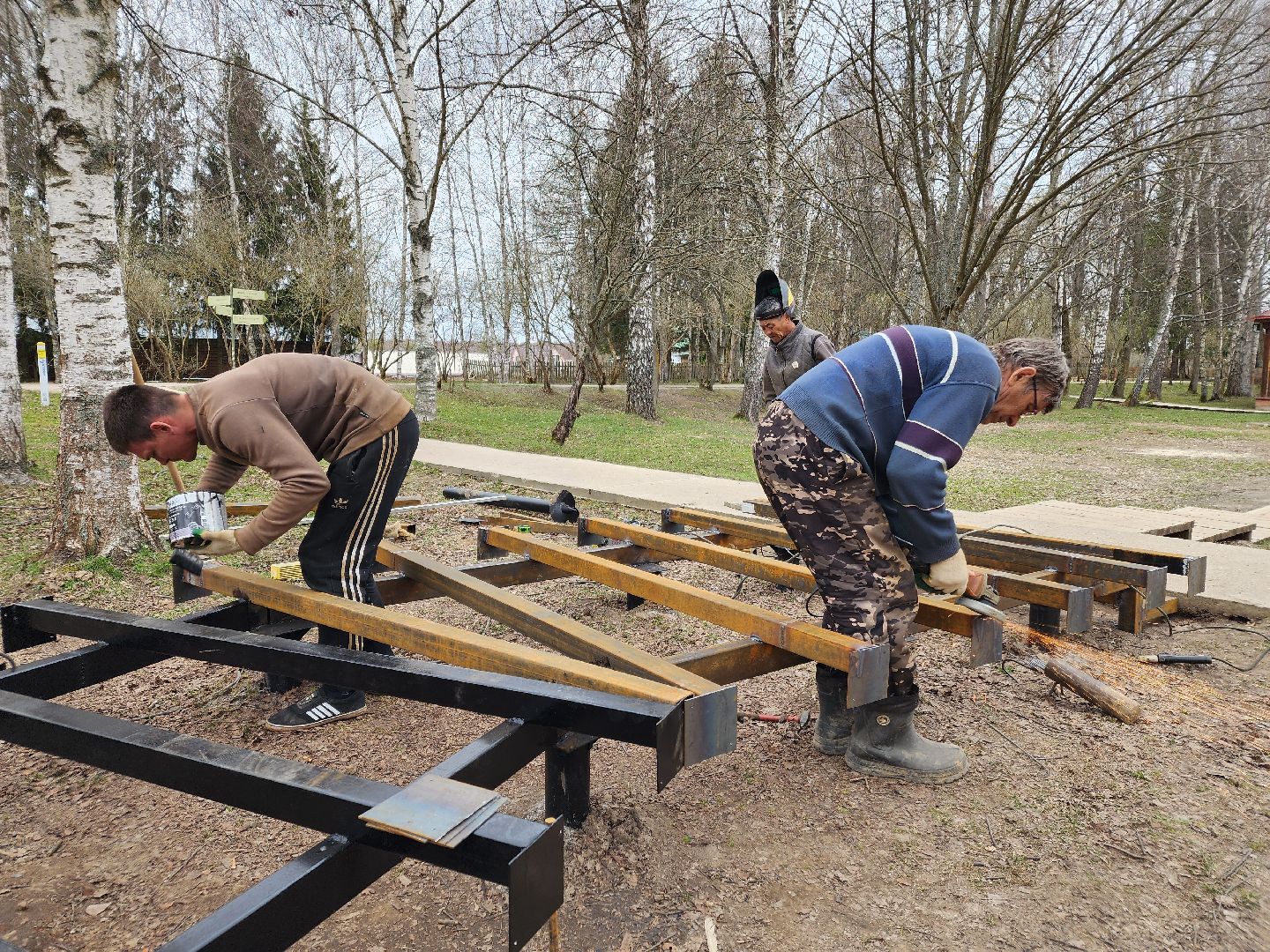 Чехов, село Мелихово, музей-заповедник, реконструкция, благоустройство, каретный двор, пешеходная зона, тропинки и дорожки, металлический каркас, доски из сосны, губернатор московской области,