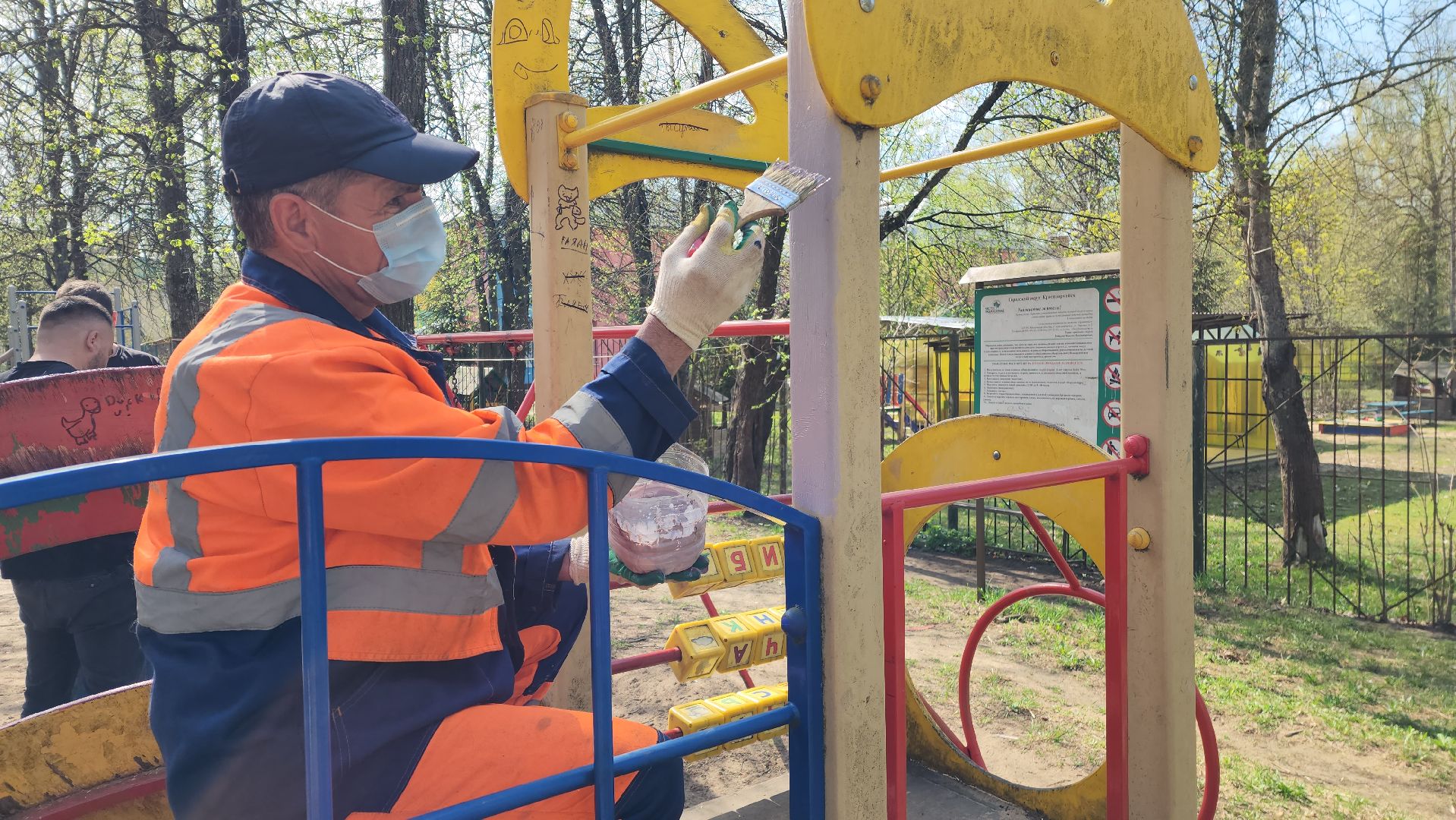 красноармейск, городской округ пушкинский, ремонт детских площадок,  благоустройство,