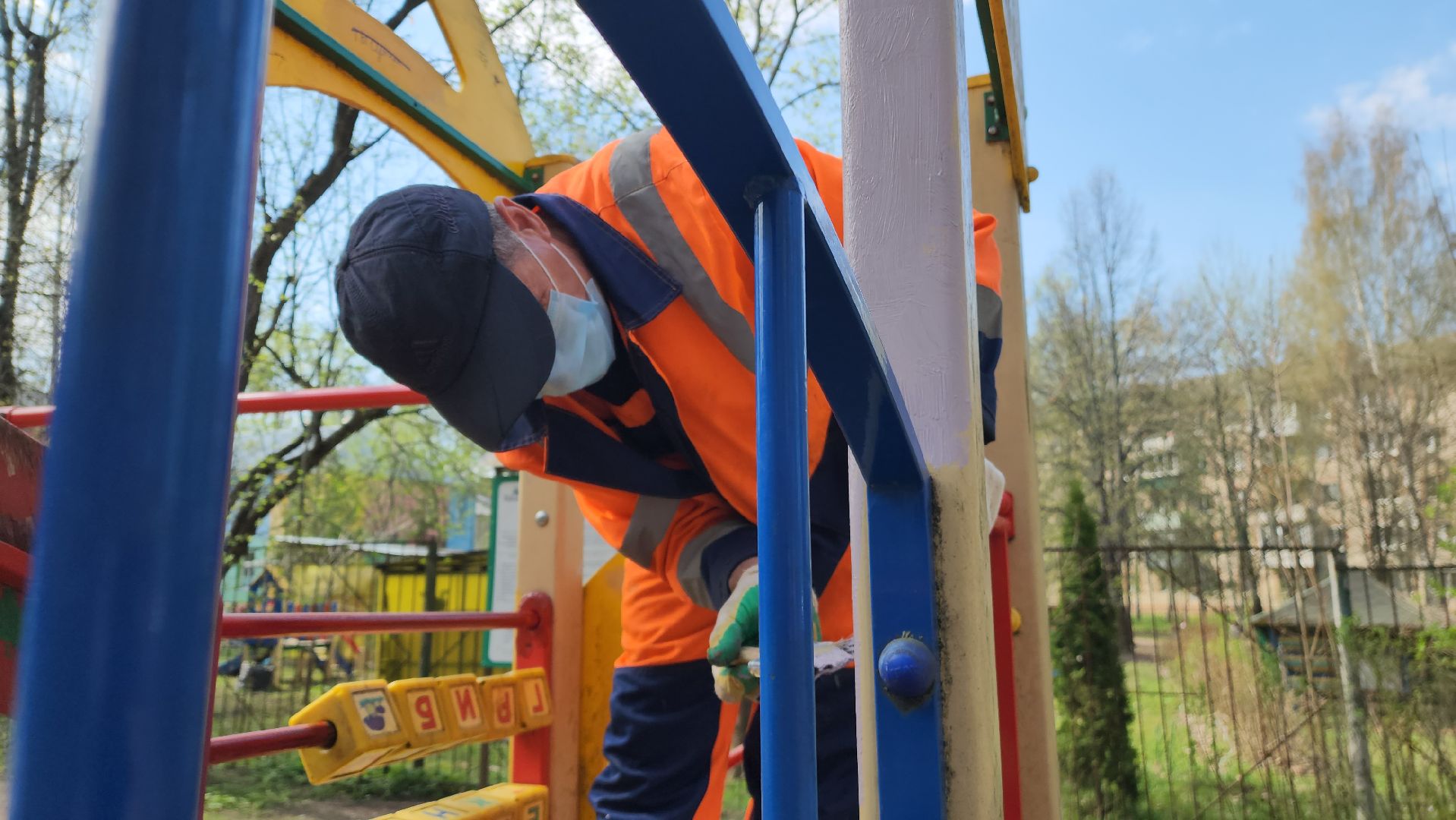 красноармейск, городской округ пушкинский, ремонт детских площадок,  благоустройство,