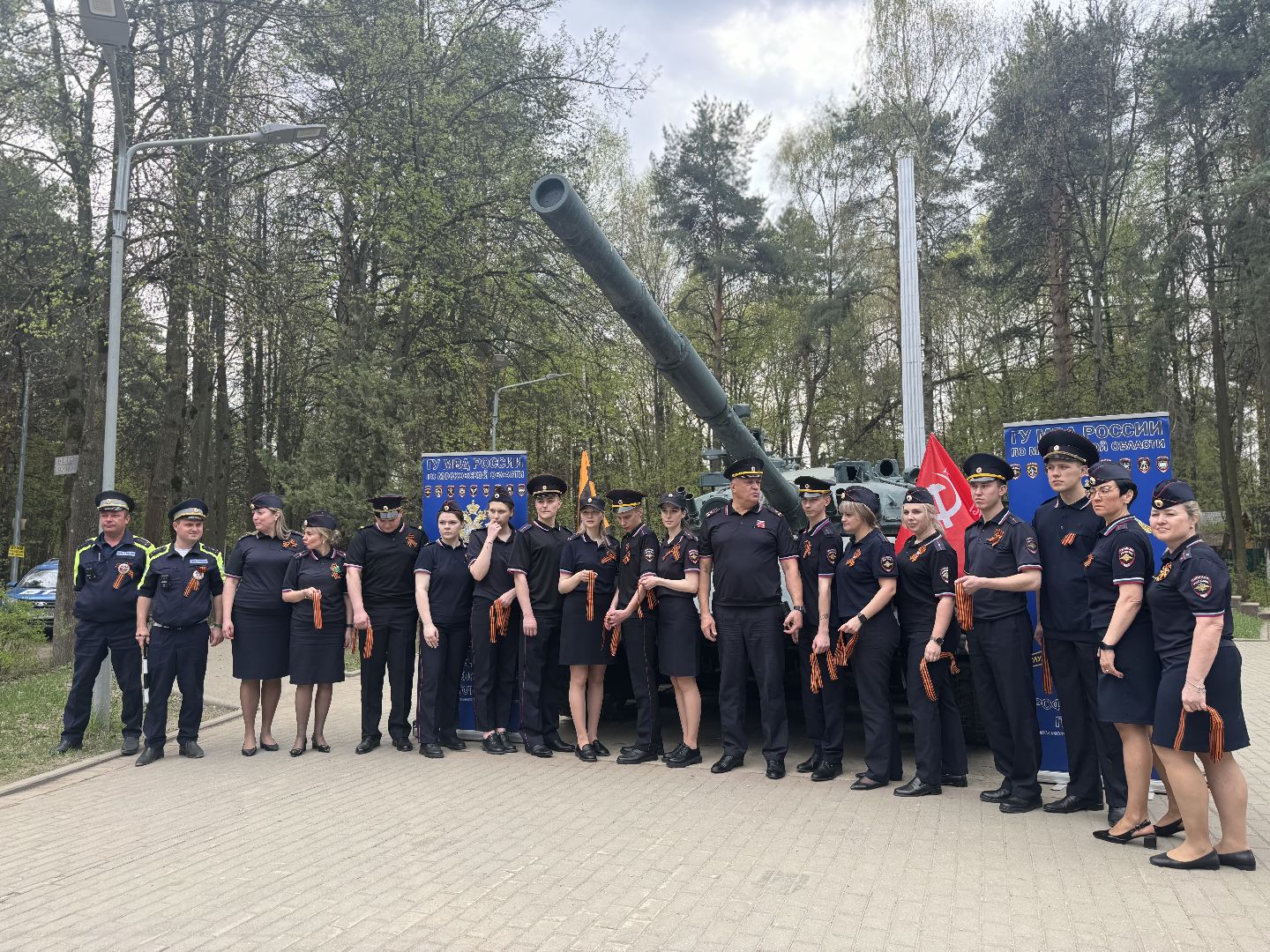 георгиевская лента, ленинский городской округ, сотрудники гибдд, автолюбители,