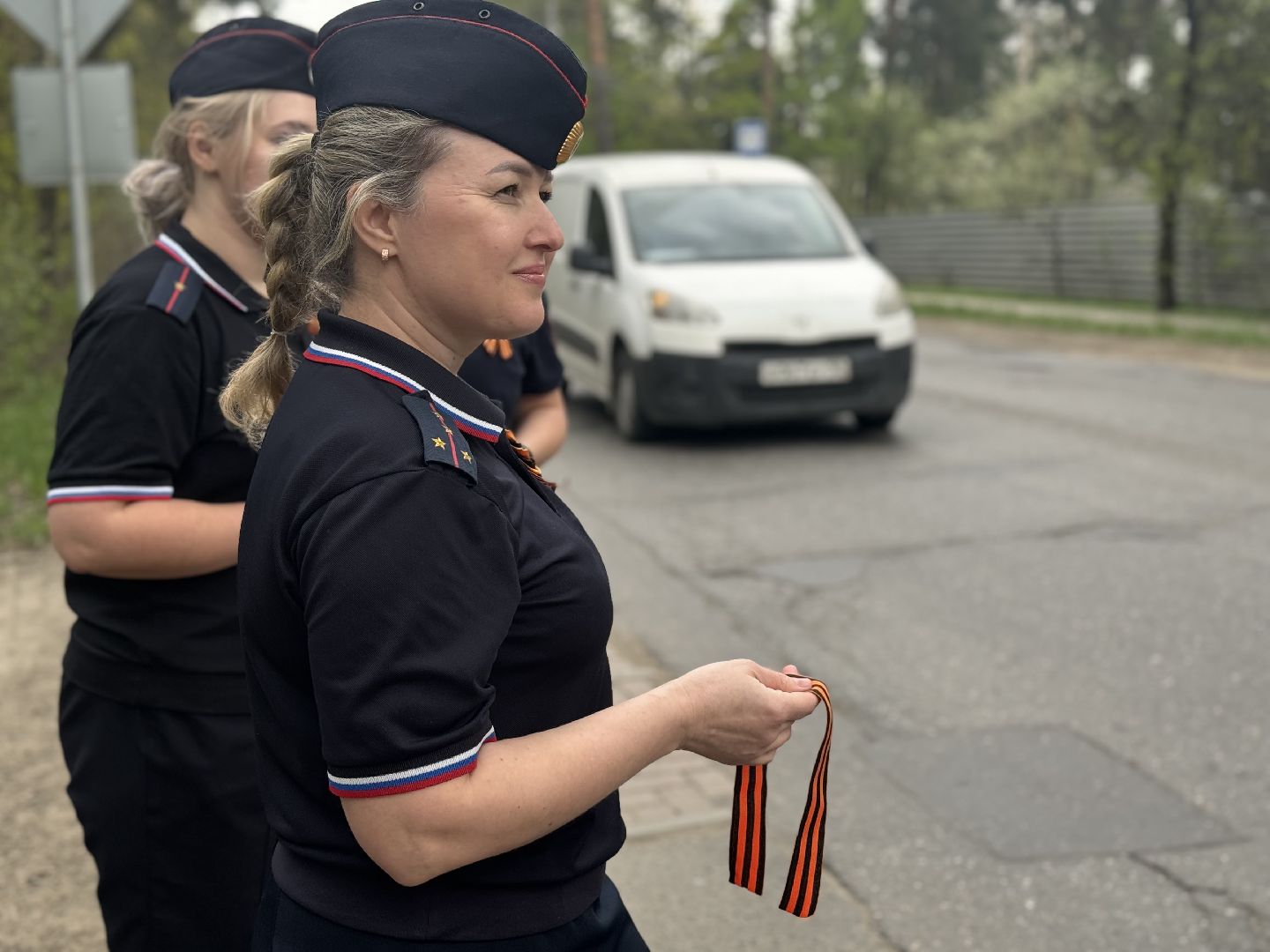 георгиевская лента, ленинский городской округ, сотрудники гибдд, автолюбители,