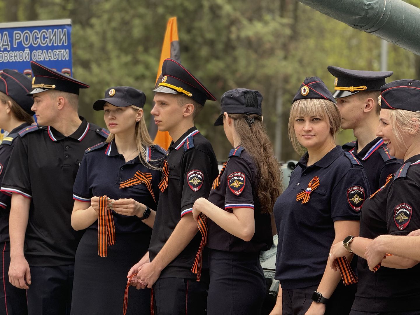 георгиевская лента, ленинский городской округ, сотрудники гибдд, автолюбители,