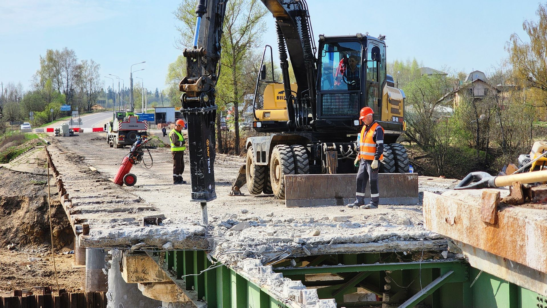 Руза, Поречье , Ремонт моста , Дороги ,