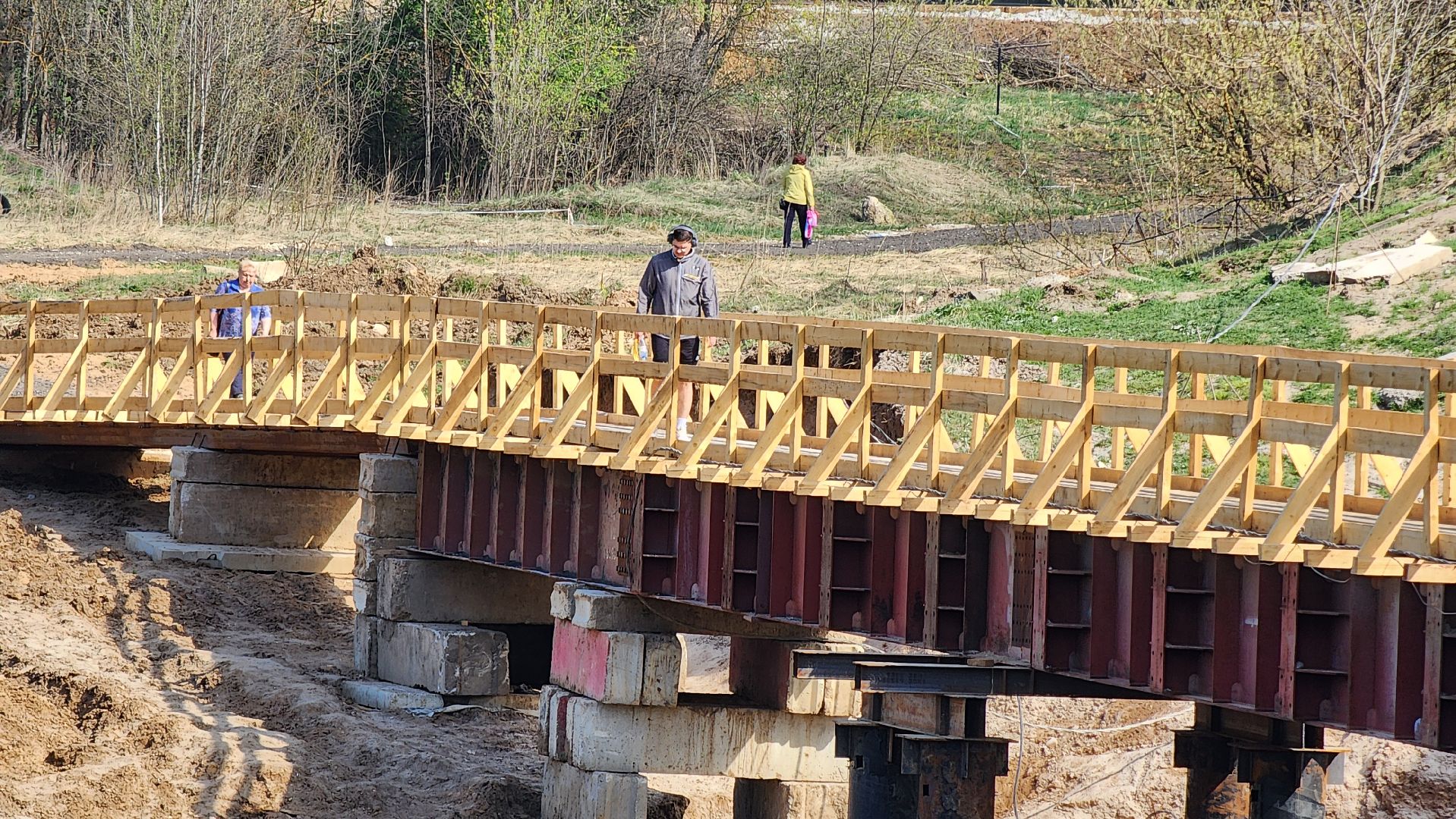 Руза, Поречье , Ремонт моста , Дороги ,