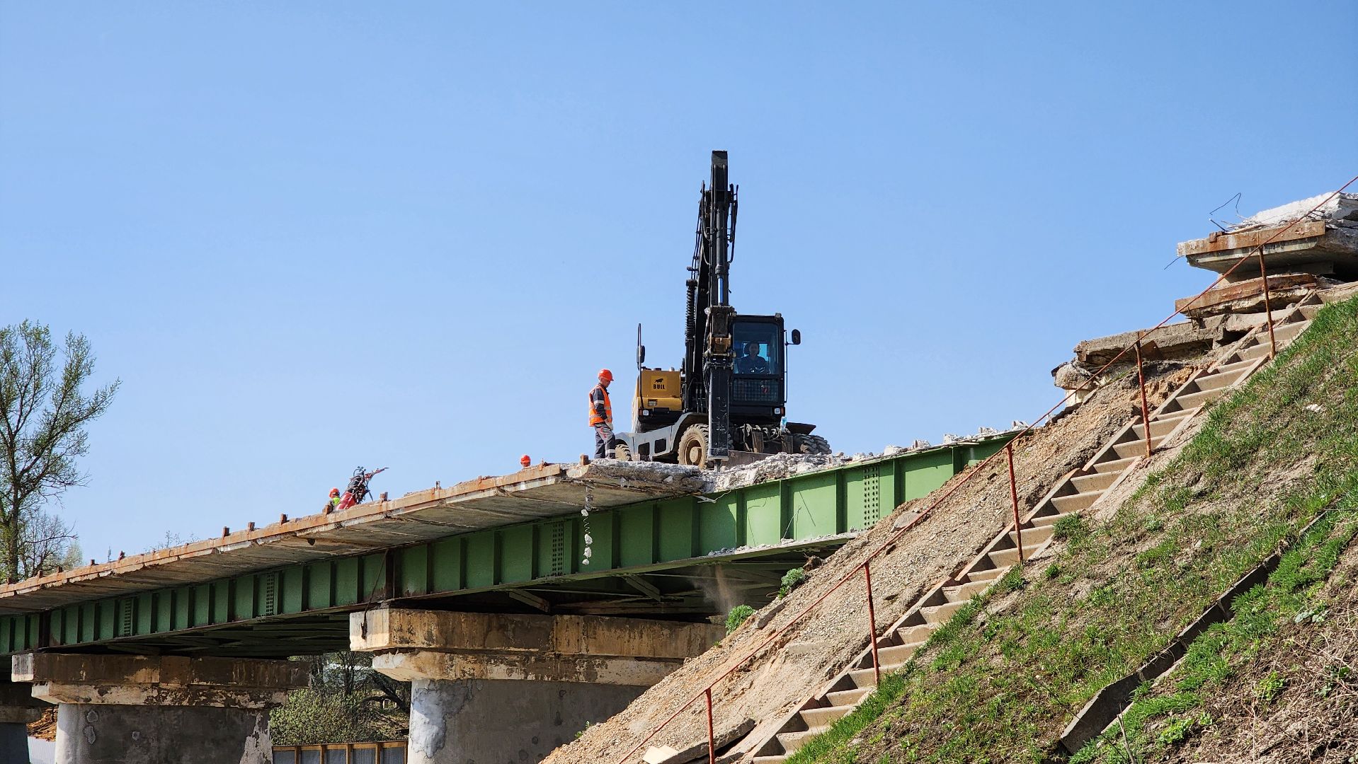 Руза, Поречье , Ремонт моста , Дороги ,