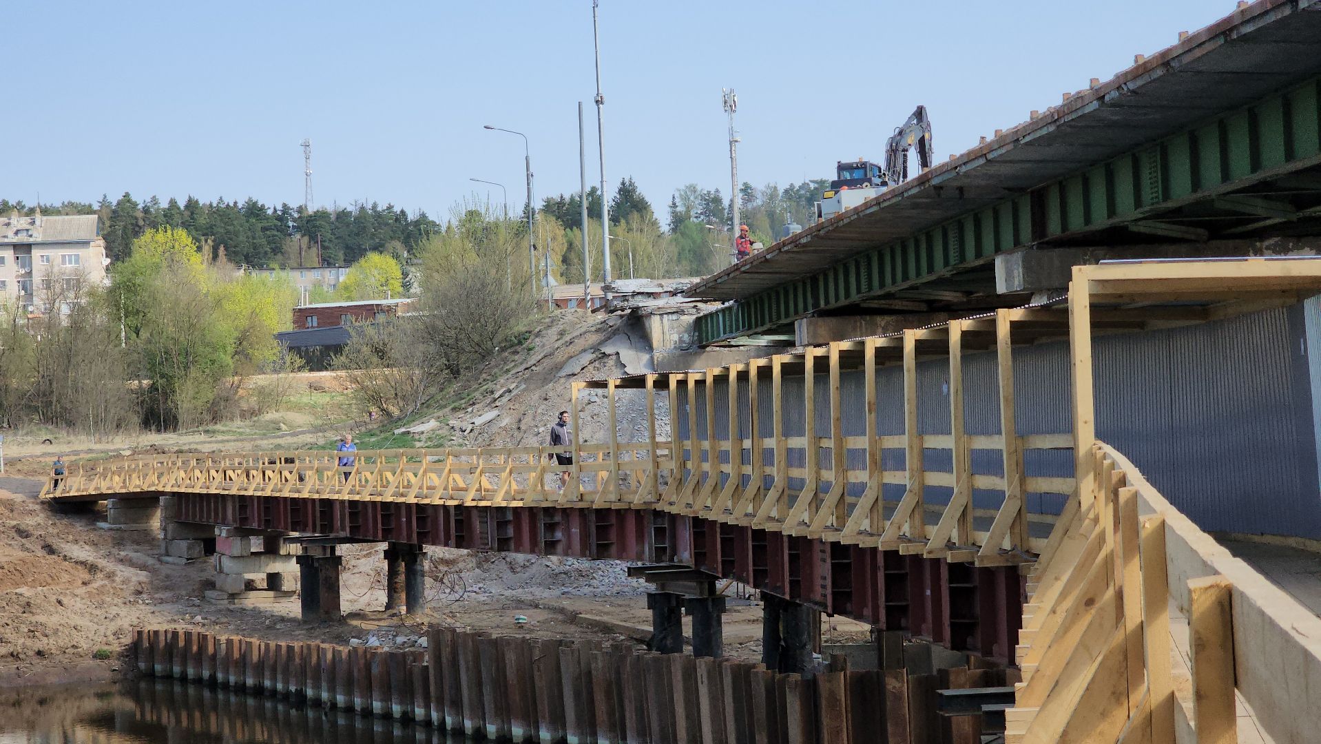 Руза, Поречье , Ремонт моста , Дороги ,