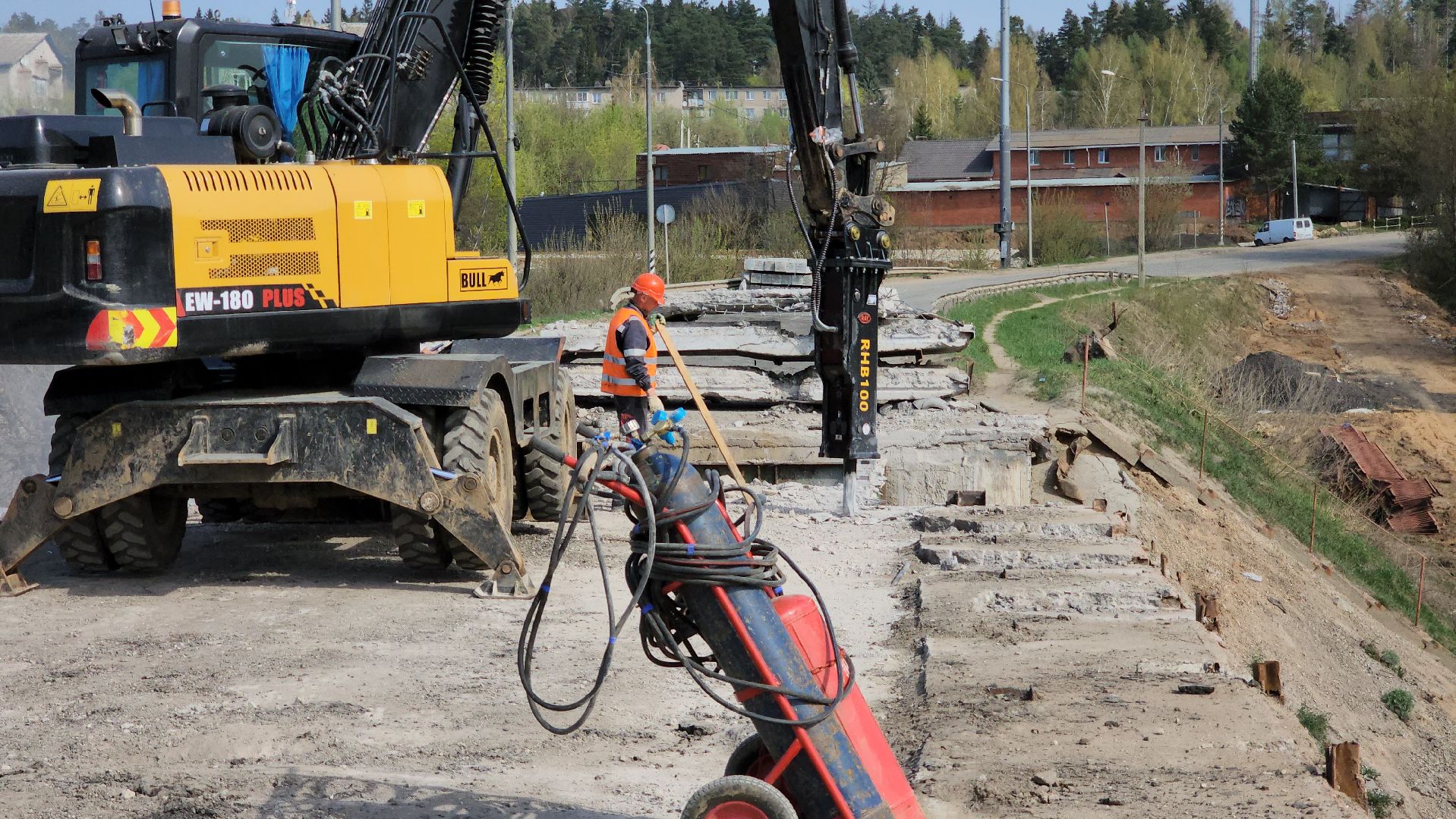 Руза, Поречье , Ремонт моста , Дороги ,