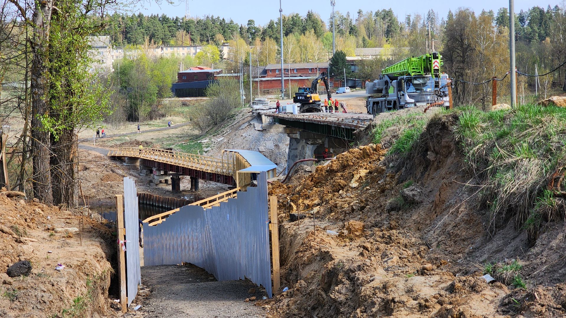 Руза, Поречье , Ремонт моста , Дороги ,